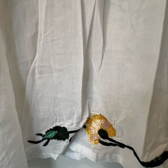 Embroidered Cotton Beach Cover up - Picture 3 of 8